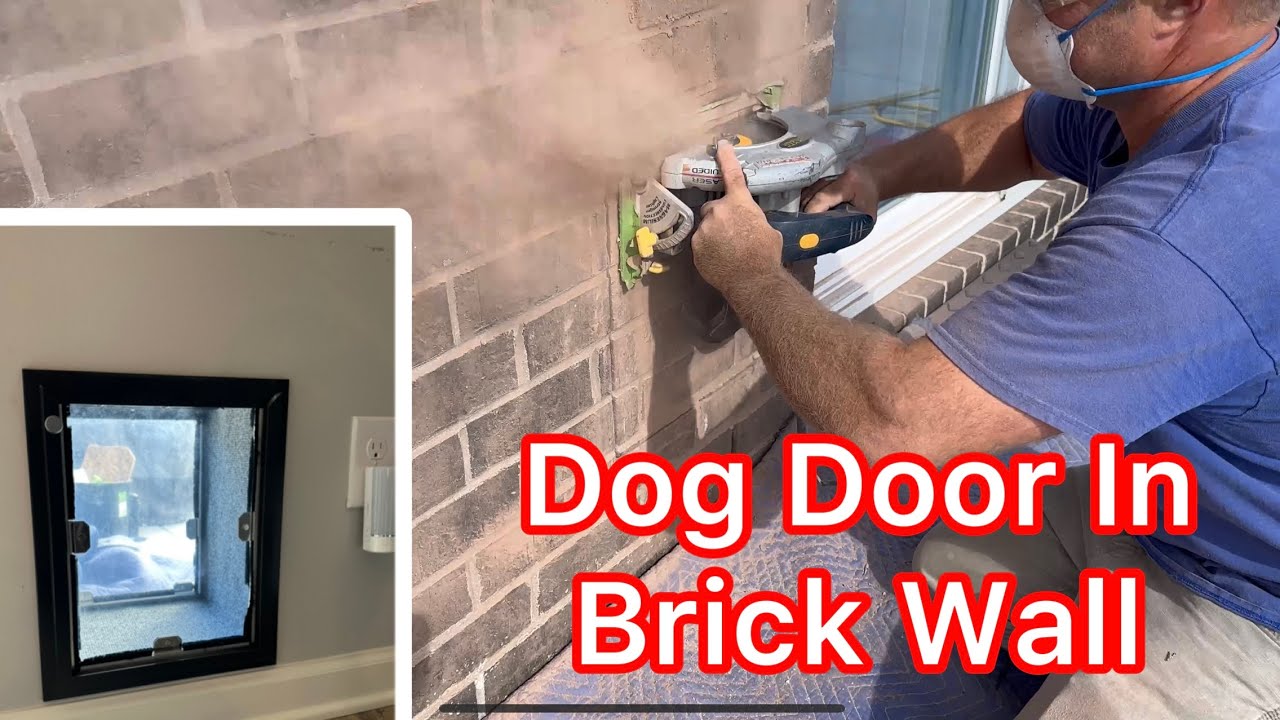 Deluxe dog flap installation